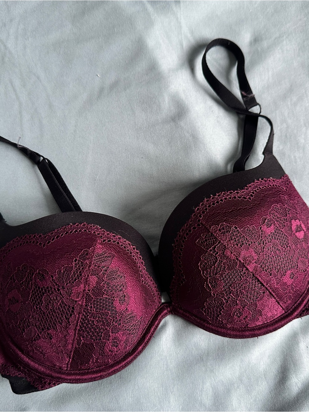 La SENZA beyond sexy Burgundy Lace Push-Up Bra